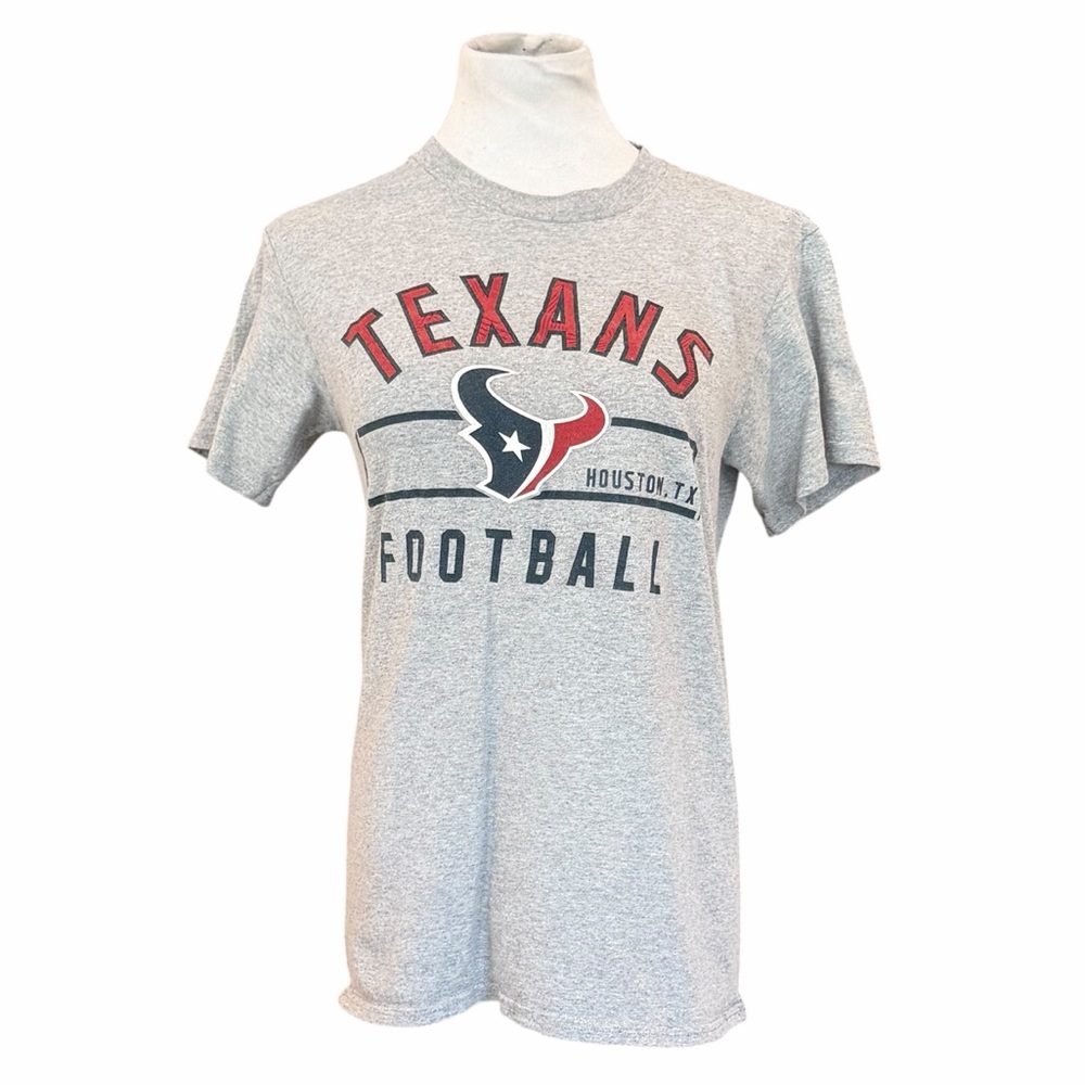 10/$25🦋 NFL Team Apparel Gray Houston Texans TEXANS FOOTBALL Tee - Size Small